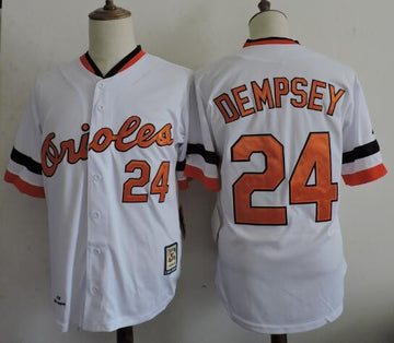 Rick Dempsey Baltimore Orioles white Throwback jersey