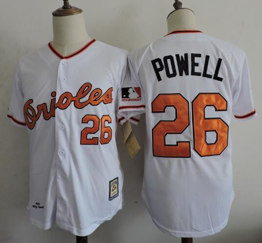 Boog Powell Baltimore Orioles white Throwback jersey