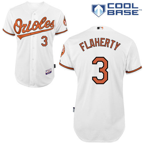 Flaherty Baltimore Orioles white jersey