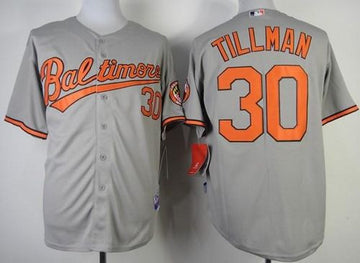 Chris Tillman Baltimore Orioles grey jersey