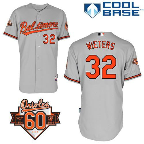 Matt Wieters Baltimore Orioles grey jersey