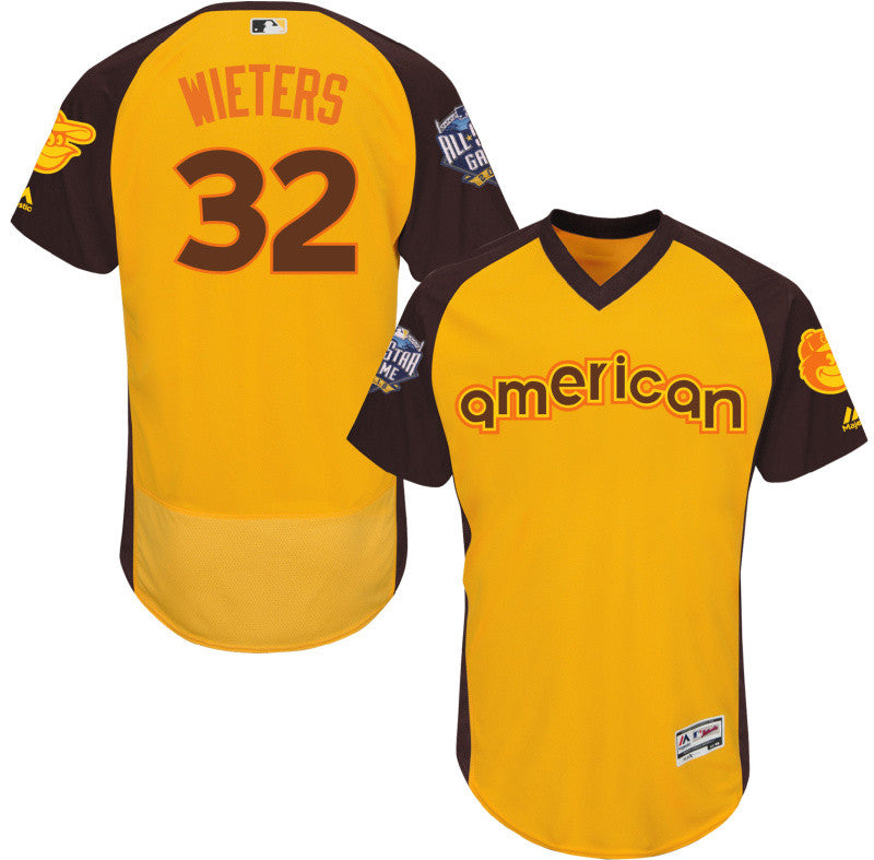 Matt Wieters Baltimore Orioles yellow All-Star jersey
