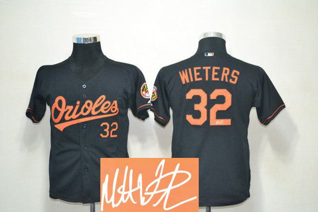 Wieters Baltimore Orioles black jersey