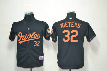 Wieters Baltimore Orioles black jersey