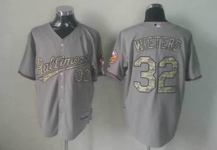 Wieters Grey Baltimore Orioles camo Camo jersey