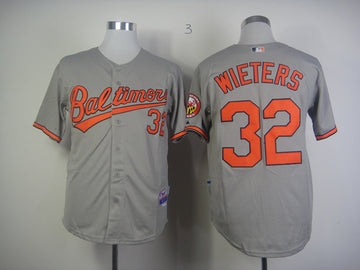 Wieters Baltimore Orioles grey jersey