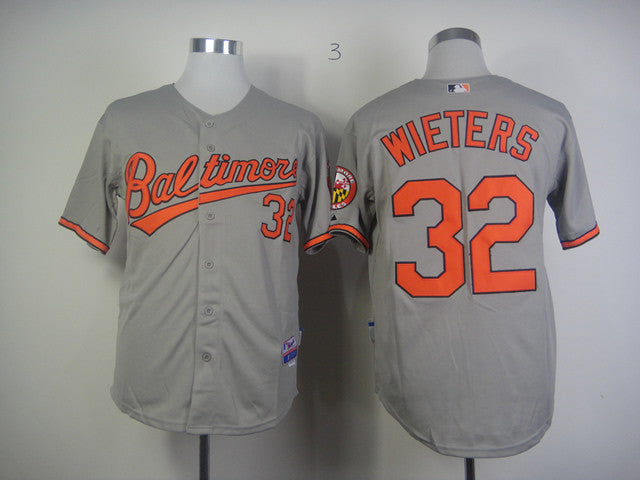 Wieters Baltimore Orioles grey jersey