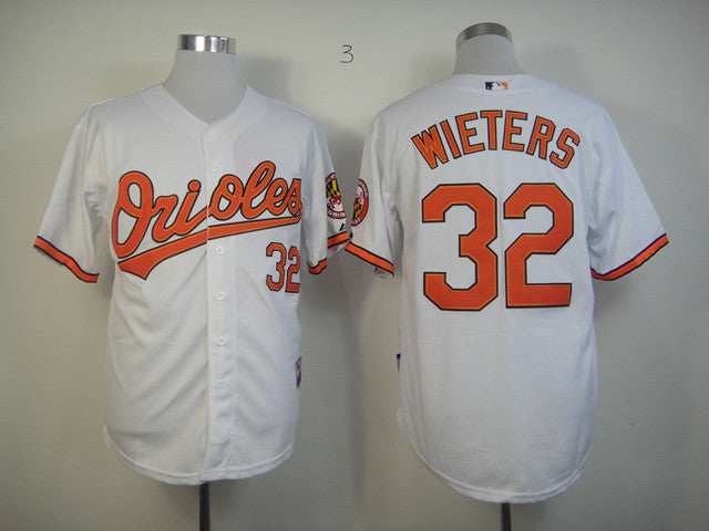 Wieters Baltimore Orioles white jersey