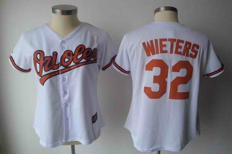 Wieters Baltimore Orioles white jersey