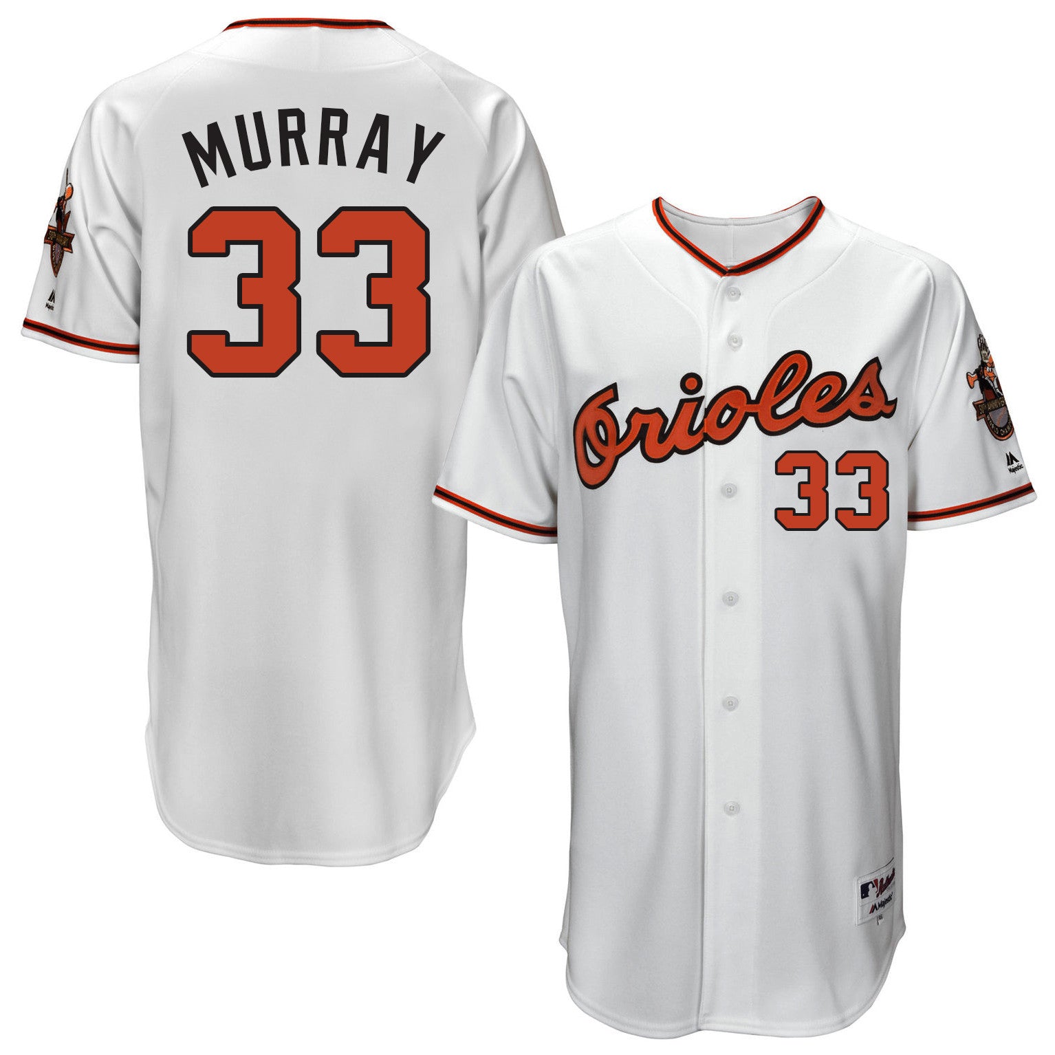 Eddie Murray Baltimore Orioles white Throwback jersey