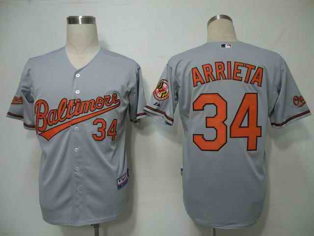 Arrieta Baltimore Orioles grey jersey