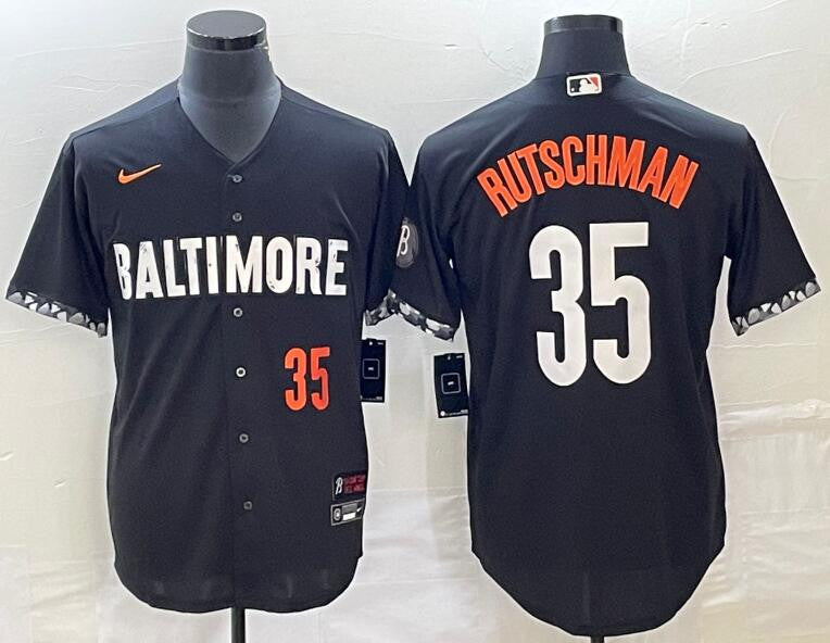 Adley Rutschman Baltimore Orioles black City Connect jersey