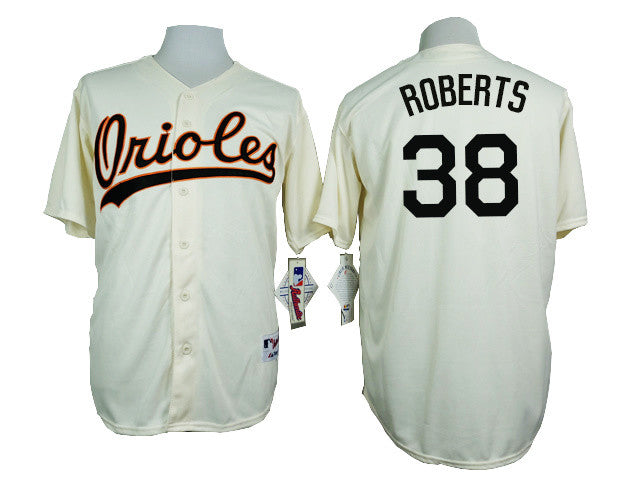 Brian Roberts Baltimore Orioles cream Throwback jersey