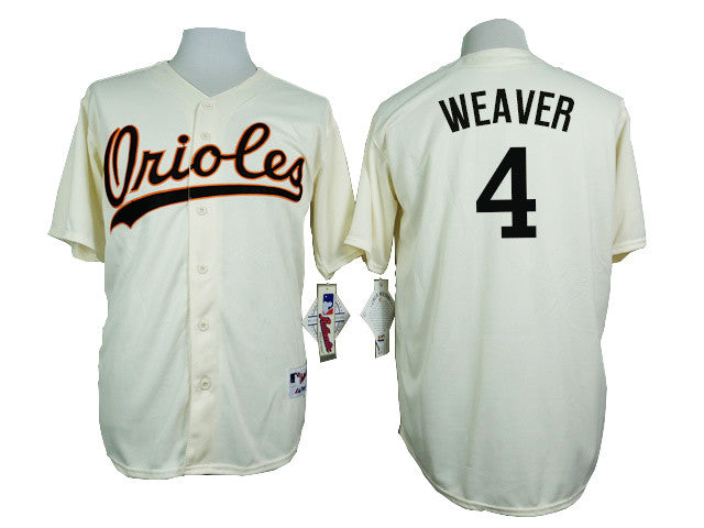 Earl Weaver Baltimore Orioles cream Throwback jersey