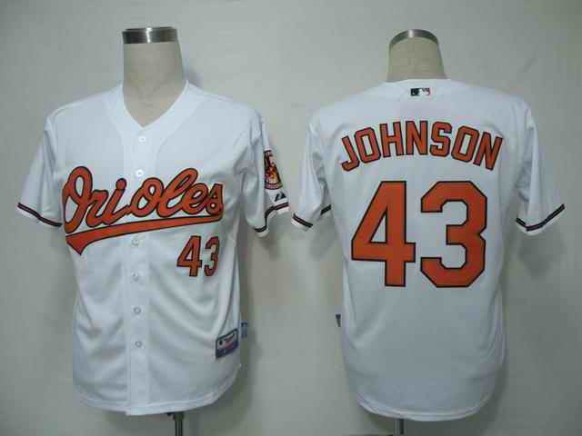 Johnson Baltimore Orioles white jersey