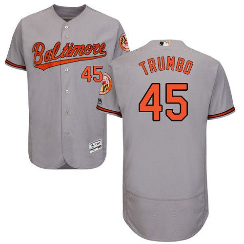 Mark Trumbo Baltimore Orioles gray jersey