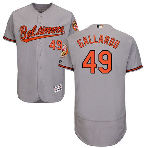 Yovani Gallardo Baltimore Orioles gray jersey