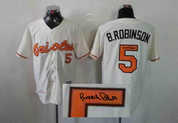 B.Robinson Baltimore Orioles cream jersey