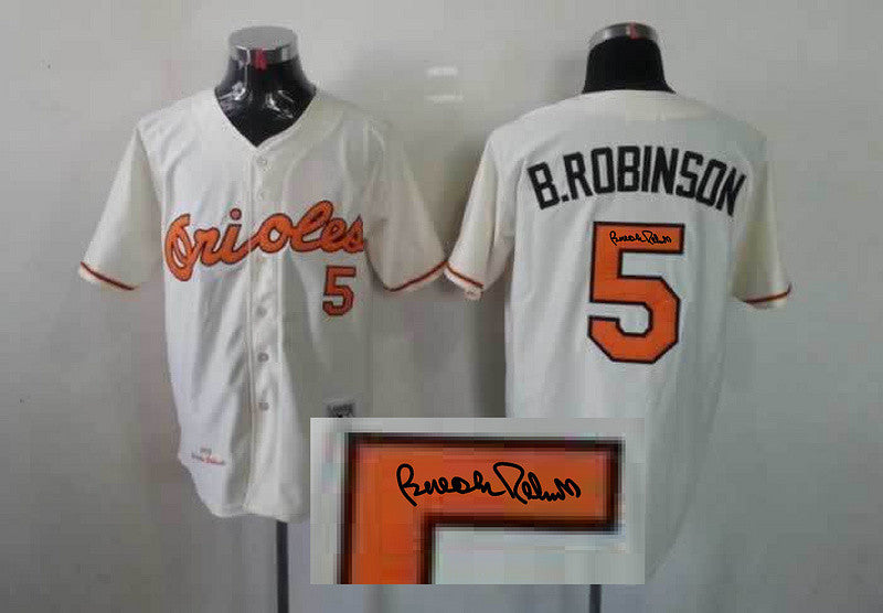 B.Robinson Baltimore Orioles cream jersey