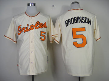 Brobinson Baltimore Orioles cream Throwback jersey