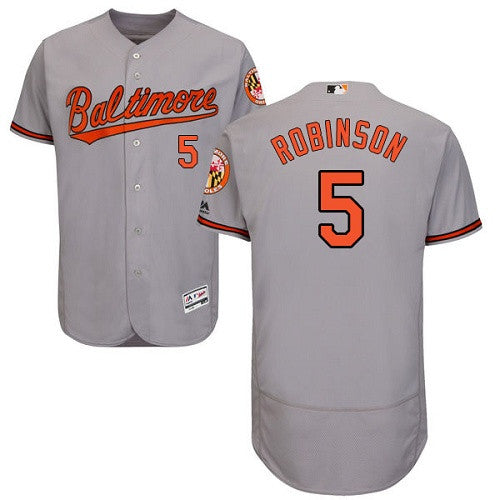 Brooks Robinson Baltimore Orioles gray jersey