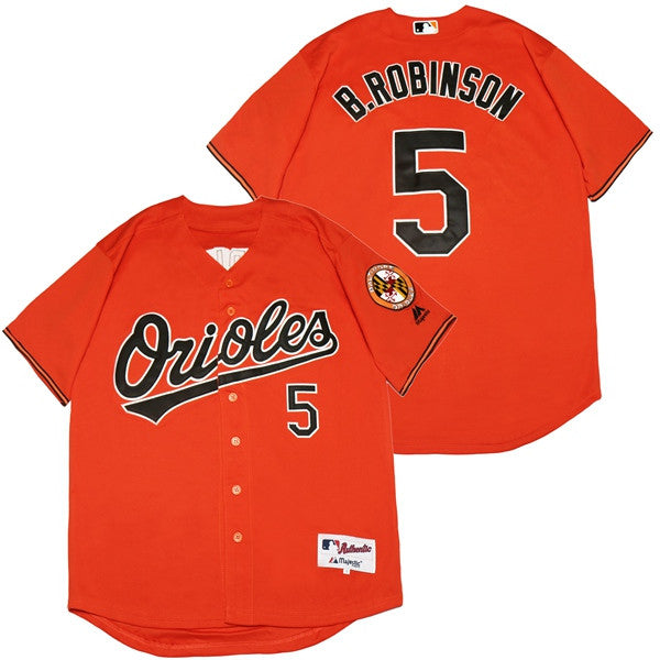 Brooks Robinson Baltimore Orioles orange jersey