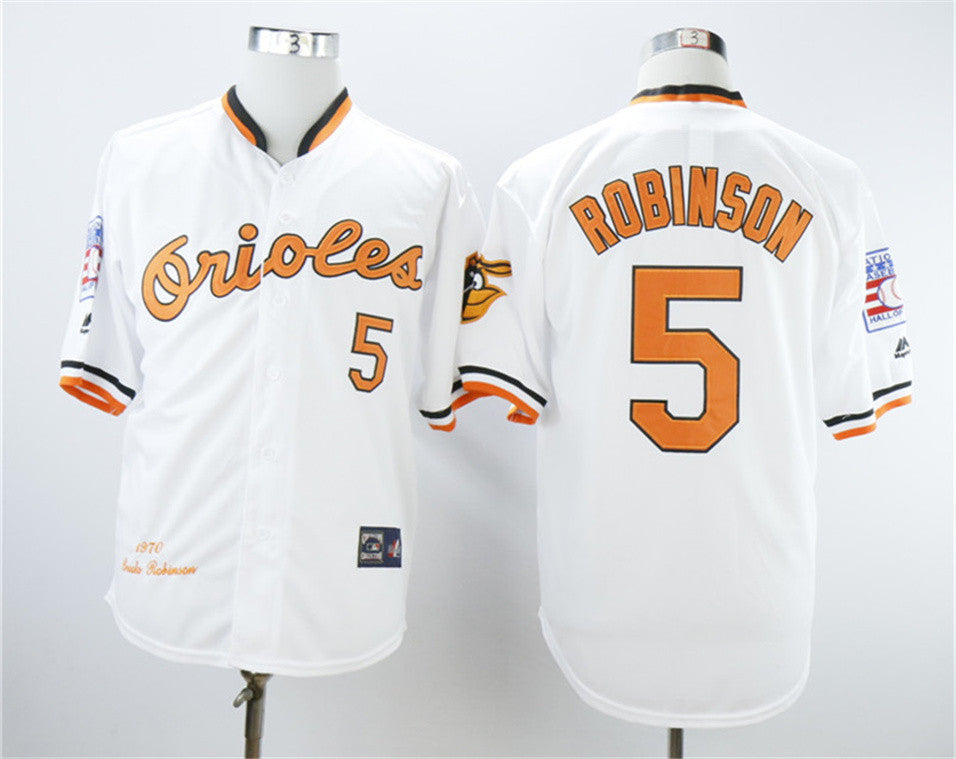 Brooks Robinson Baltimore Orioles white Throwback jersey