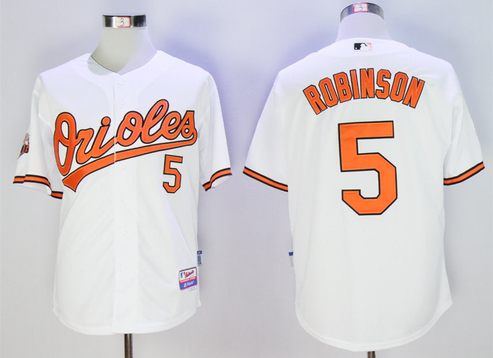 Brooks Robinson Baltimore Orioles white Throwback jersey