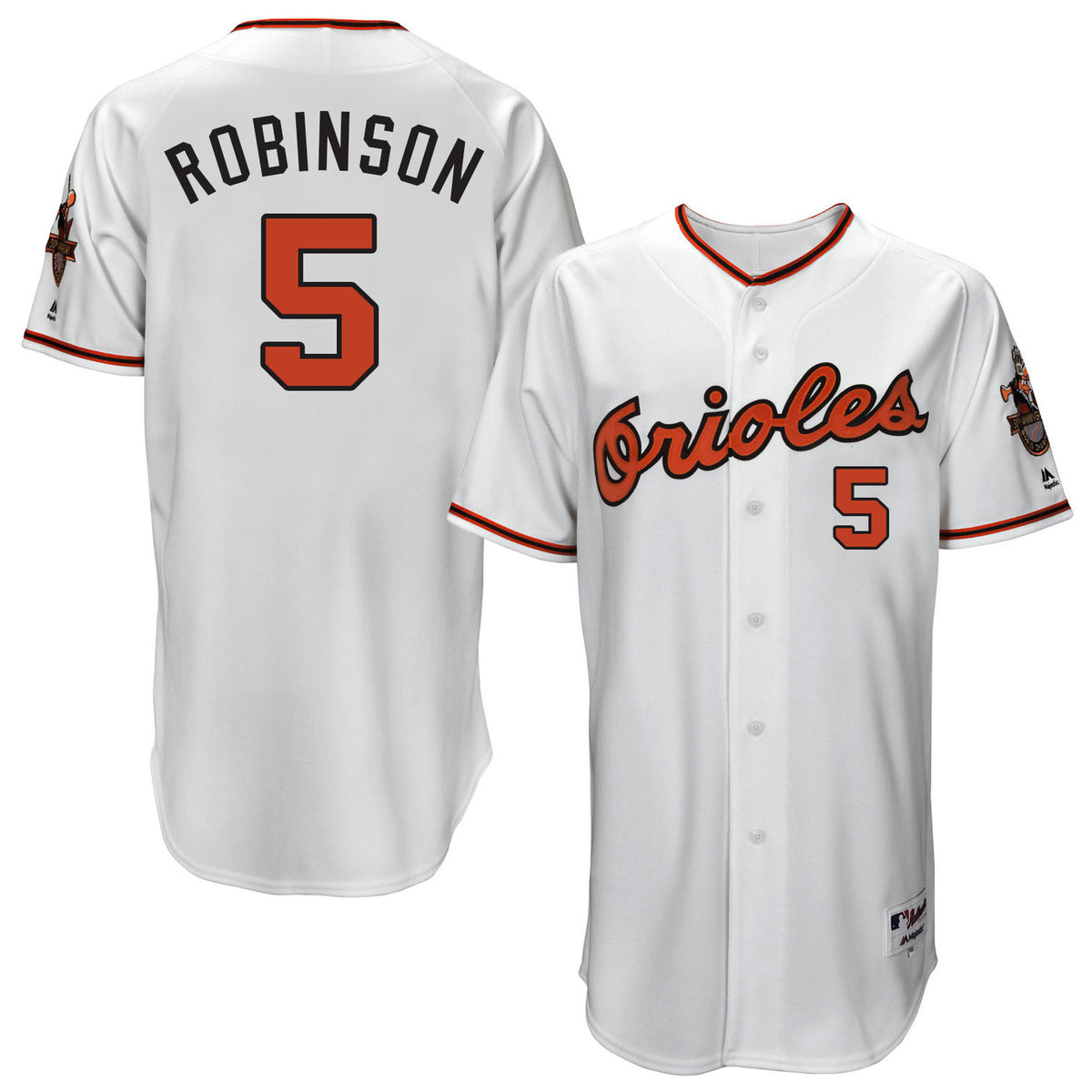 Frank Robinson Baltimore Orioles white Throwback jersey