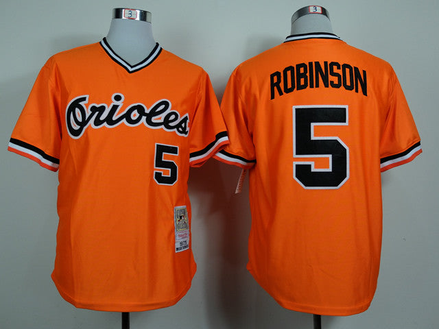 Robinson Baltimore Orioles orange Throwback jersey