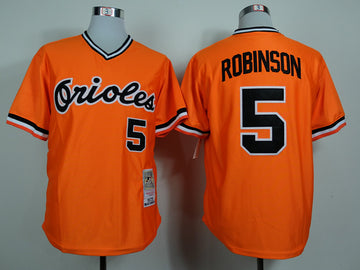 Robinson Baltimore Orioles orange Throwback jersey
