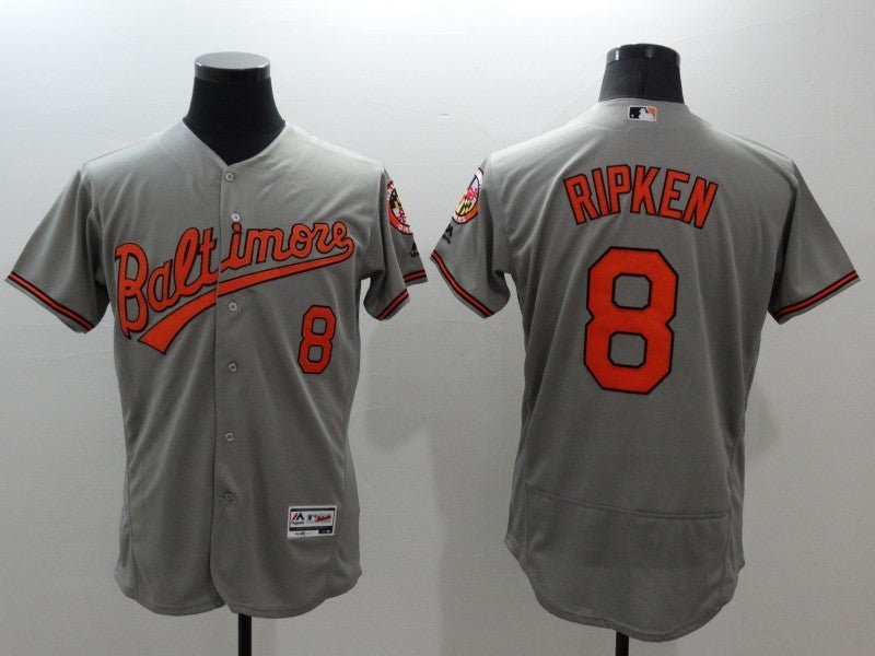 Cal Ripken Baltimore Orioles grey jersey