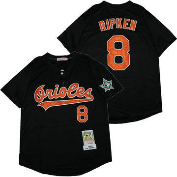 Cal Ripken Jr Baltimore Orioles black Cooperstown jersey