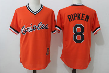 Cal Ripken Jr Baltimore Orioles orange Cooperstown jersey