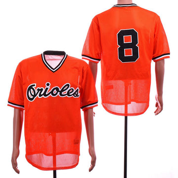 Cal Ripken Jr Baltimore Orioles orange Throwback jersey