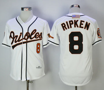 Cal Ripken Jr Baltimore Orioles white jersey