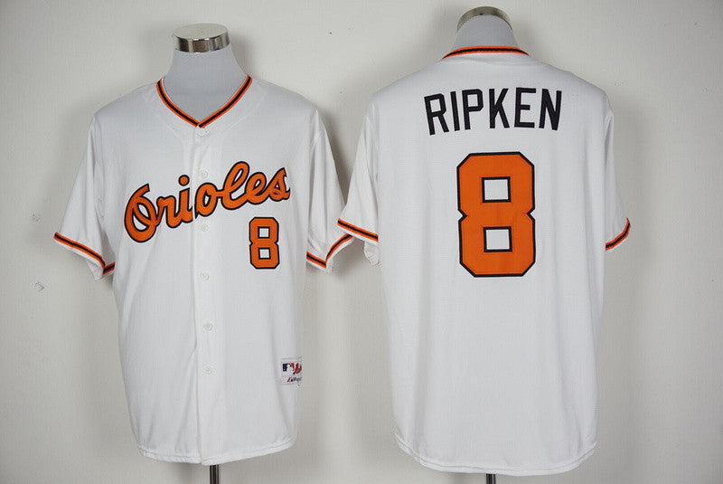 Cal Ripken Jr Baltimore Orioles white jersey