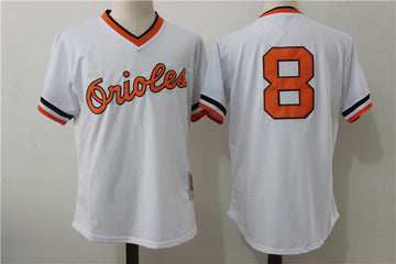 Cal Ripken Jr Baltimore Orioles white Cooperstown jersey