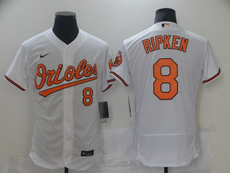 Cal Ripken Jr Baltimore Orioles white jersey