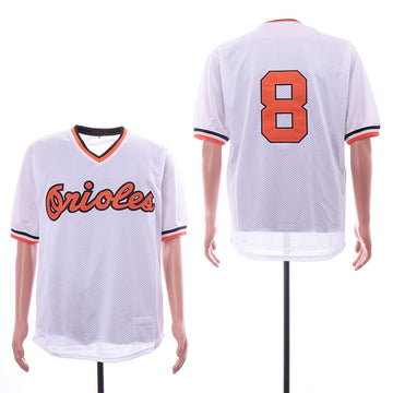 Cal Ripken Jr Baltimore Orioles white Throwback jersey