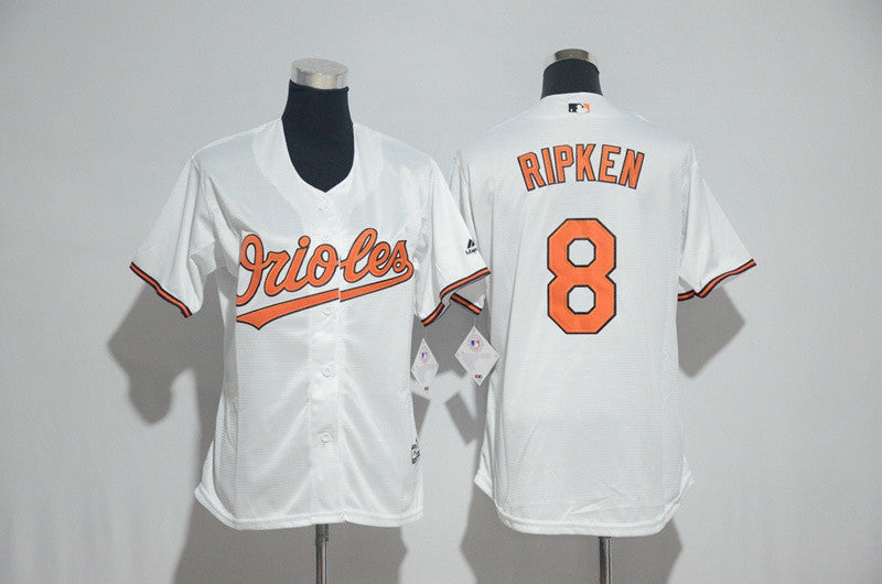 Cal Ripken Jr Baltimore Orioles white jersey