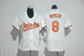 Cal Ripken Jr Baltimore Orioles white jersey