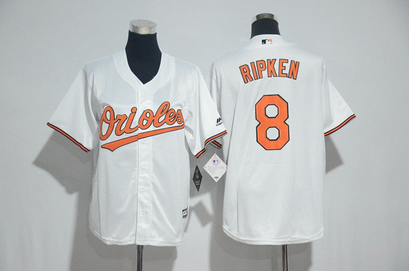 Cal Ripken Jr Baltimore Orioles white jersey
