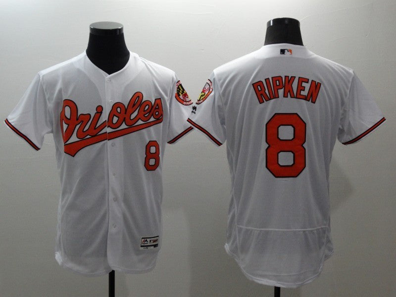 Cal Ripken Baltimore Orioles white jersey