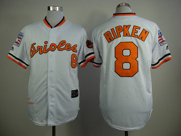 Cal Ripken Baltimore Orioles white jersey