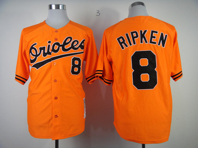 Ripken Baltimore Orioles orange Throwback jersey