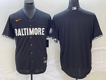 Custom Baltimore Orioles black City Connect jersey