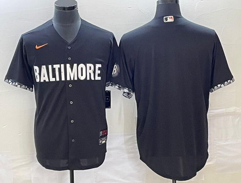 Custom Baltimore Orioles black City Connect jersey