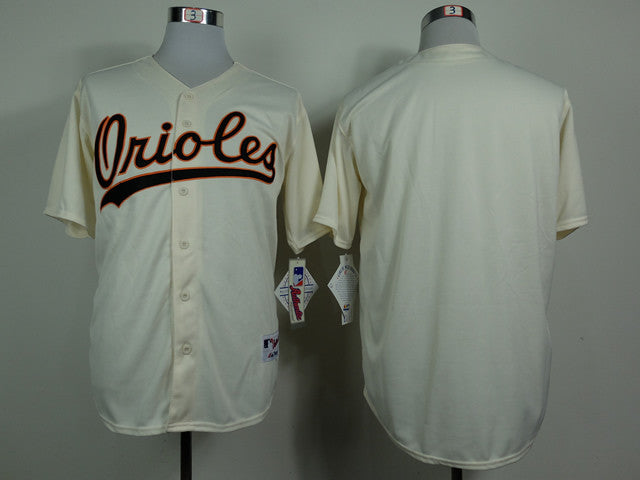 Custom Baltimore Orioles cream jersey