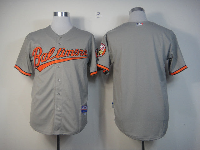 Custom Baltimore Orioles grey jersey